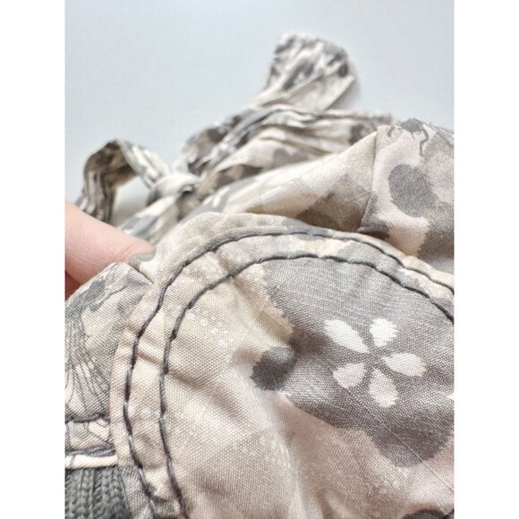 LESPORTSAC Boutique Veronique Ophelia Grey Floral Dragonfly Shoulder Bag Purse - Picture 7 of 16